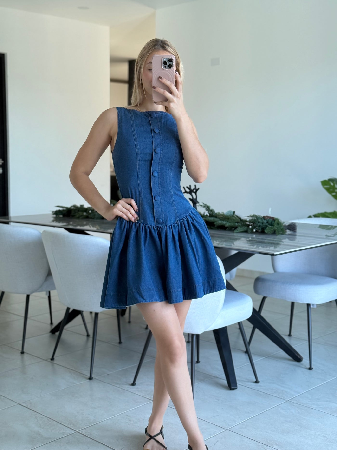 Indigo Denim Dress PREORDER 05/10/25 Aprox