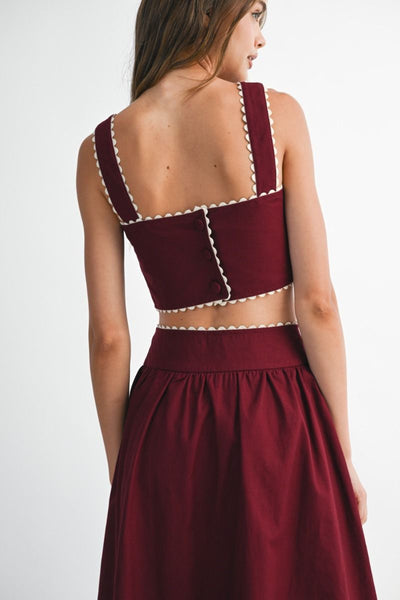 Embroidery Burgundy Set PREORDER 10/10/25 Aprox  PREMIUM COLLECTION