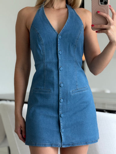 Stretch V-Neck Dress