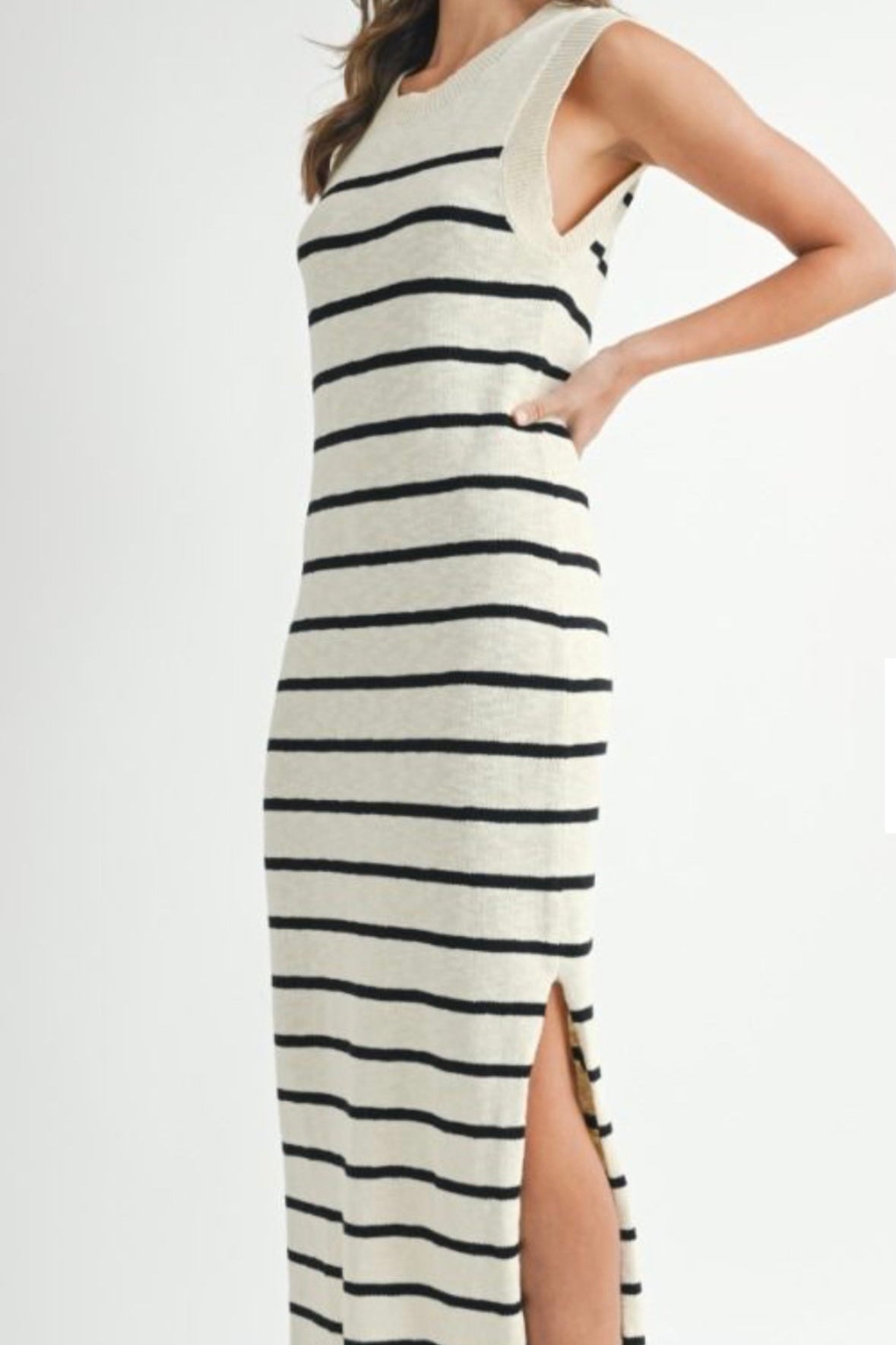 Knit Stripe Midi Dress PREORDER 01/14/25 Aprox