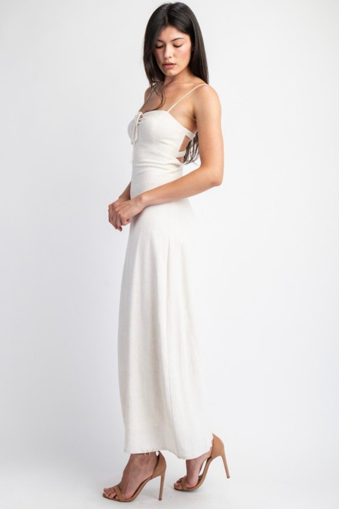 Oatmeal Blended Maxi Dress