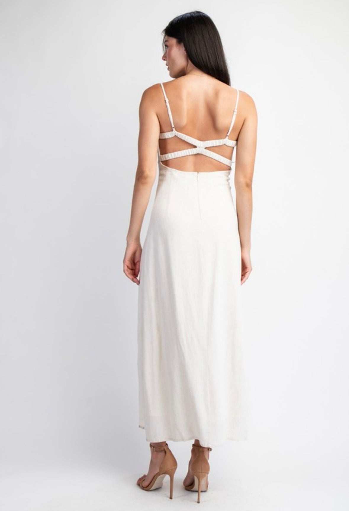 Oatmeal Blended Maxi Dress