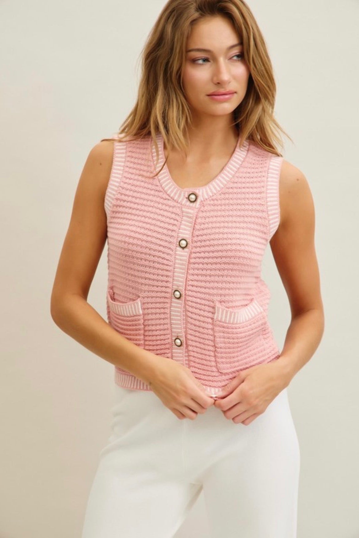 Blush Vest & Pant Set