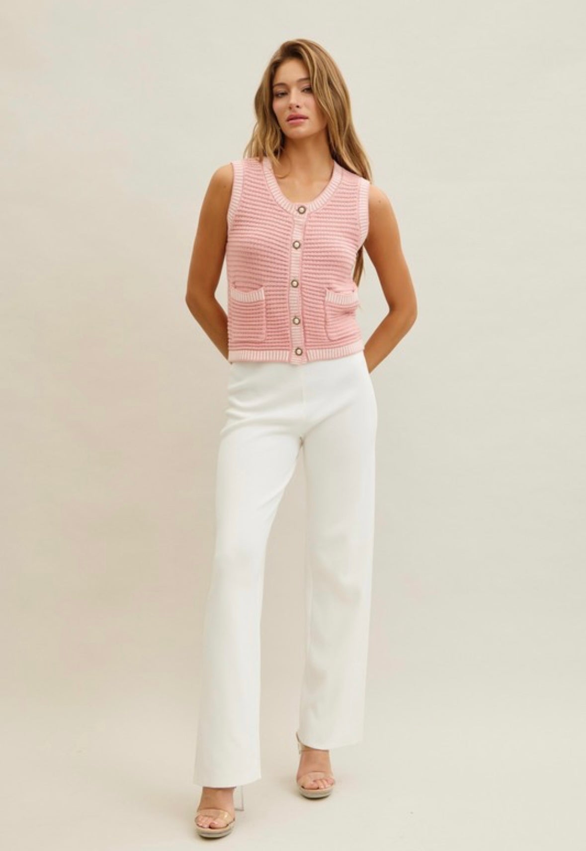 Blush Vest & Pant Set