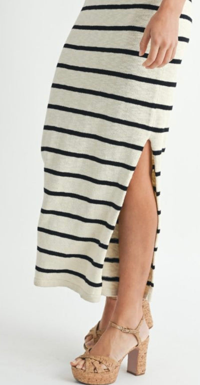 Knit Stripe Midi Dress PREORDER 01/14/25 Aprox