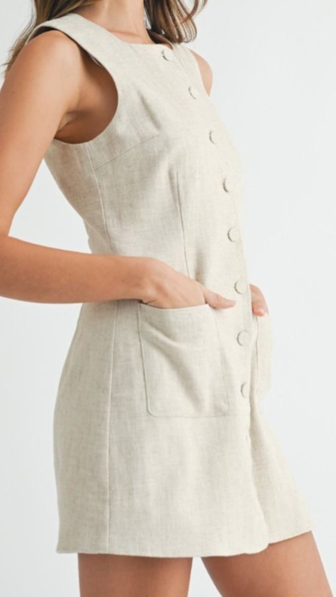 Linen Button Down Dress PREORDER 01/13/25 Aprox