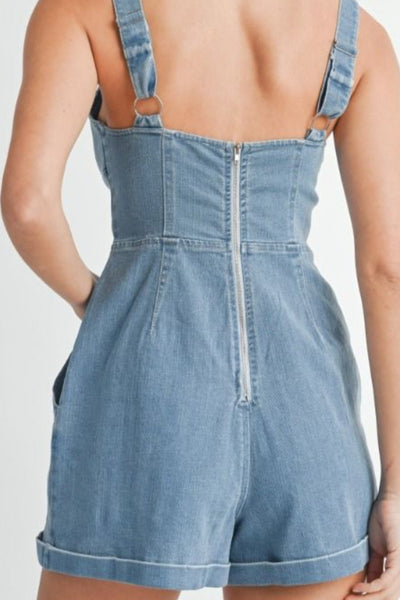 Light Denim Romper