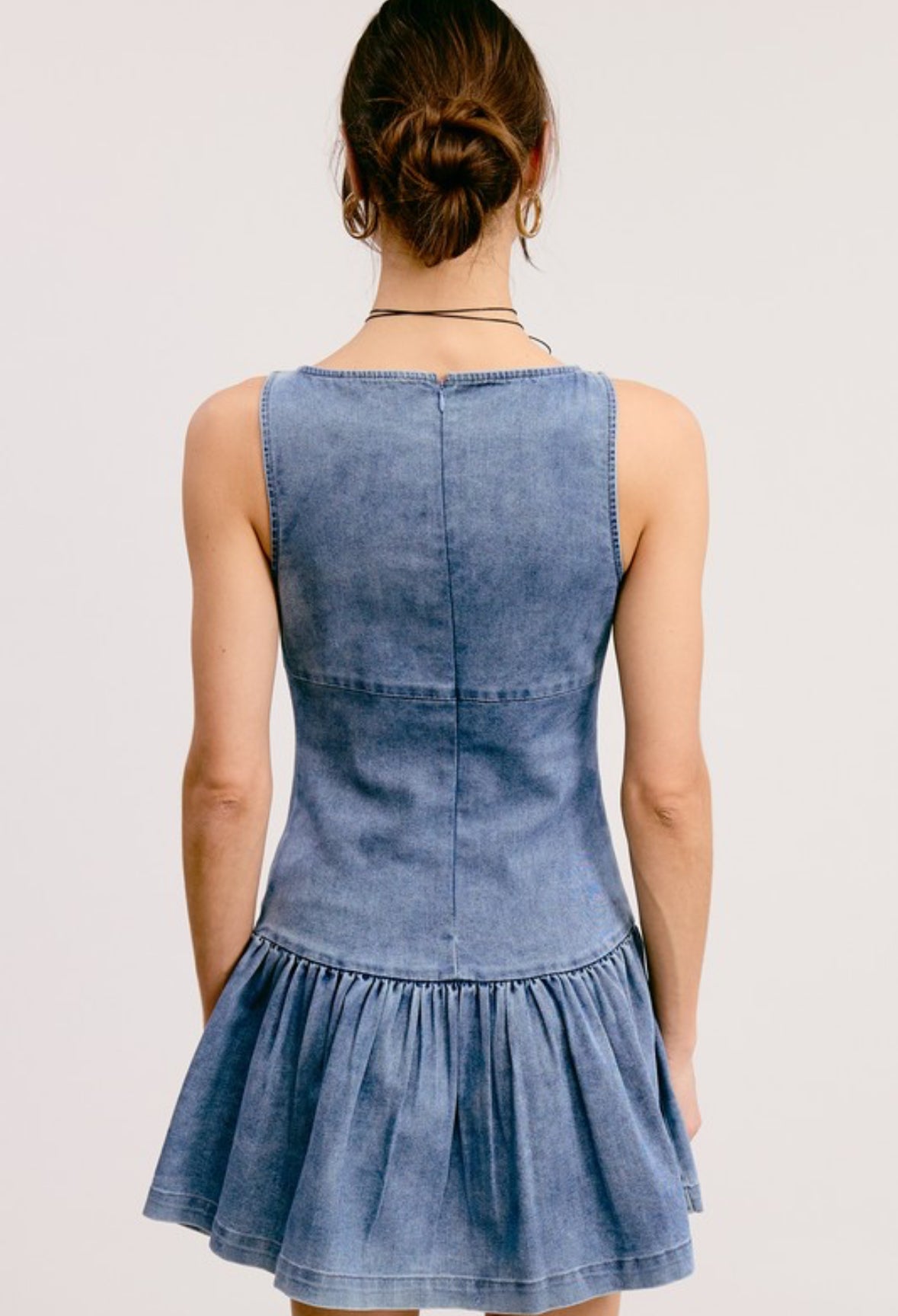 Powder Blue Denim Dress