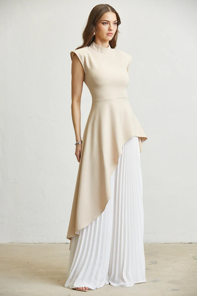 Color Block Top & Pant Set    PREMIUM COLLECTION