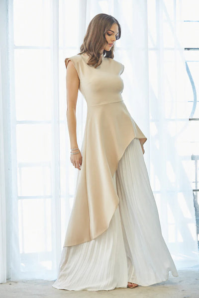 Color Block Top & Pant Set    PREMIUM COLLECTION