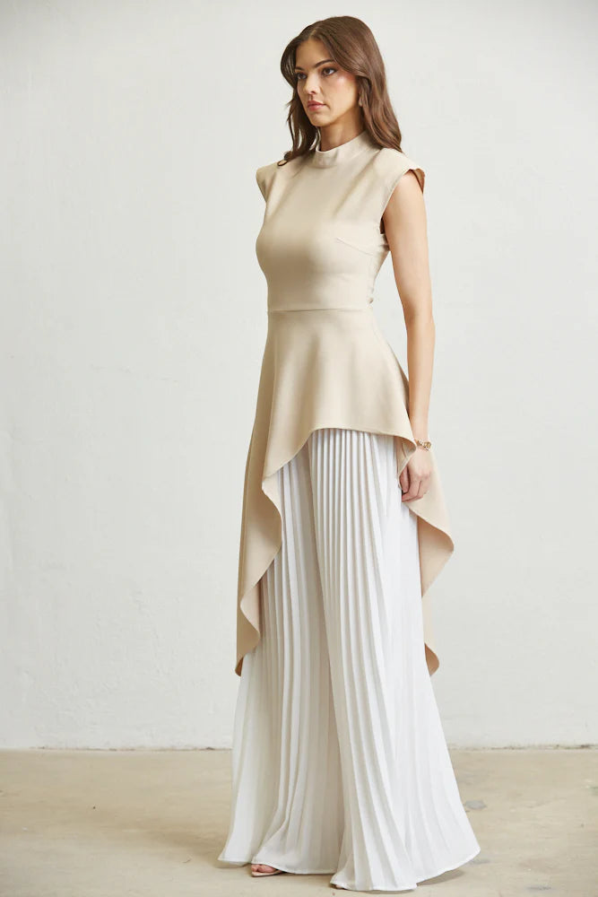 Color Block Top & Pant Set    PREMIUM COLLECTION