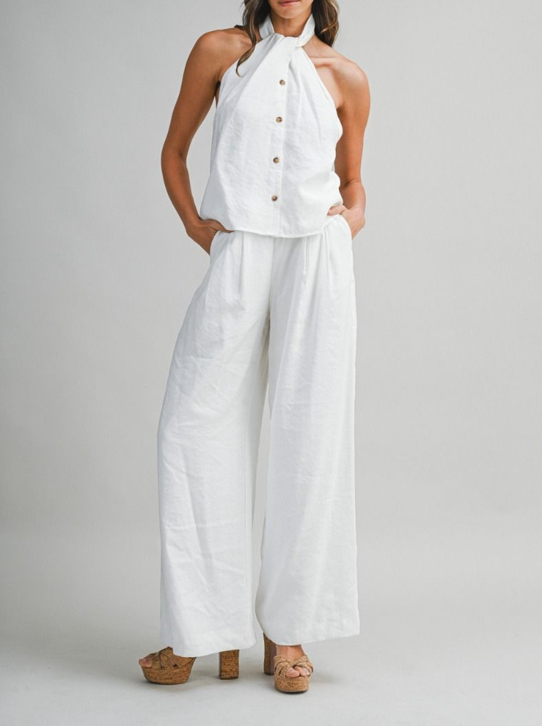Halter Neck Pant Set PREORDER 11/30/25 Aprox