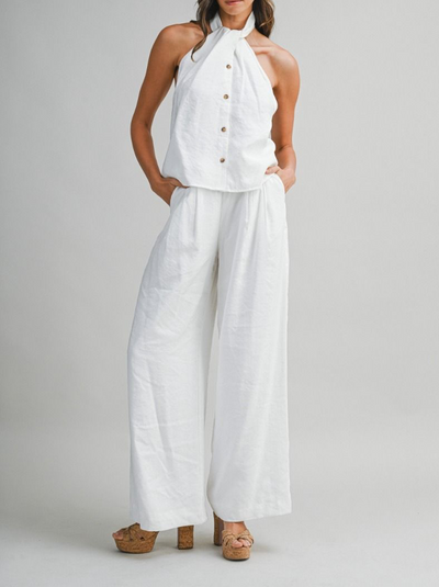 Halter Neck Pant Set PREORDER 11/30/25 Aprox