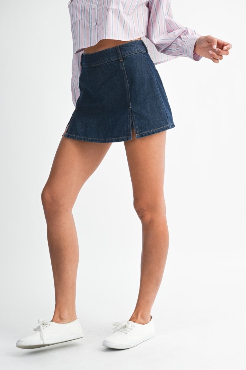 Denim Skort