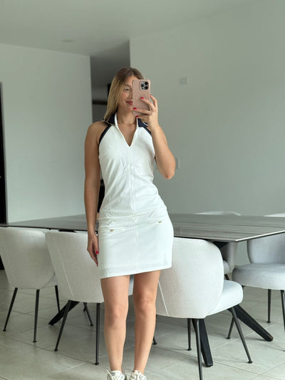 Collard Halter Dress